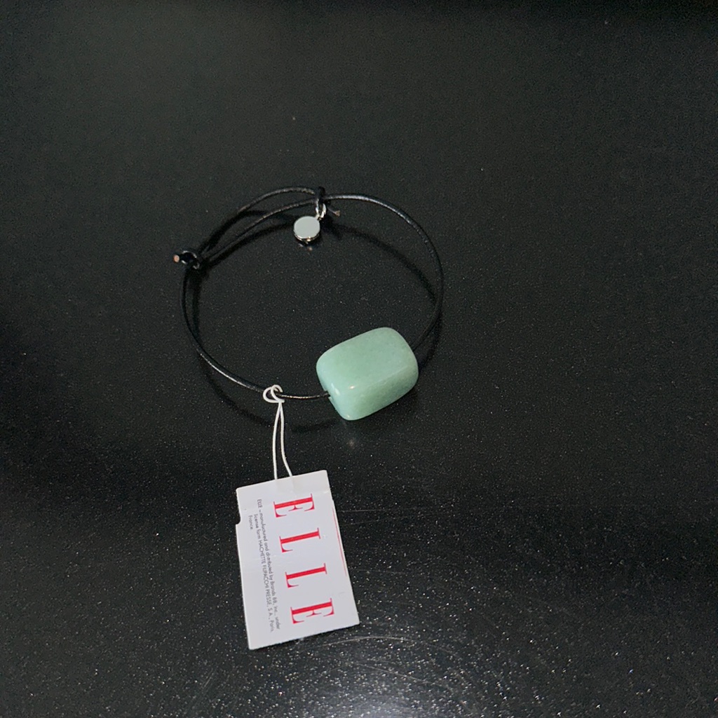 Elle Genuine Ruby And Jade Bracelet - Brand New. Adjustable Strap